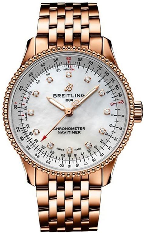 breitling ladies diamond watch|breitling navitimer ladies.